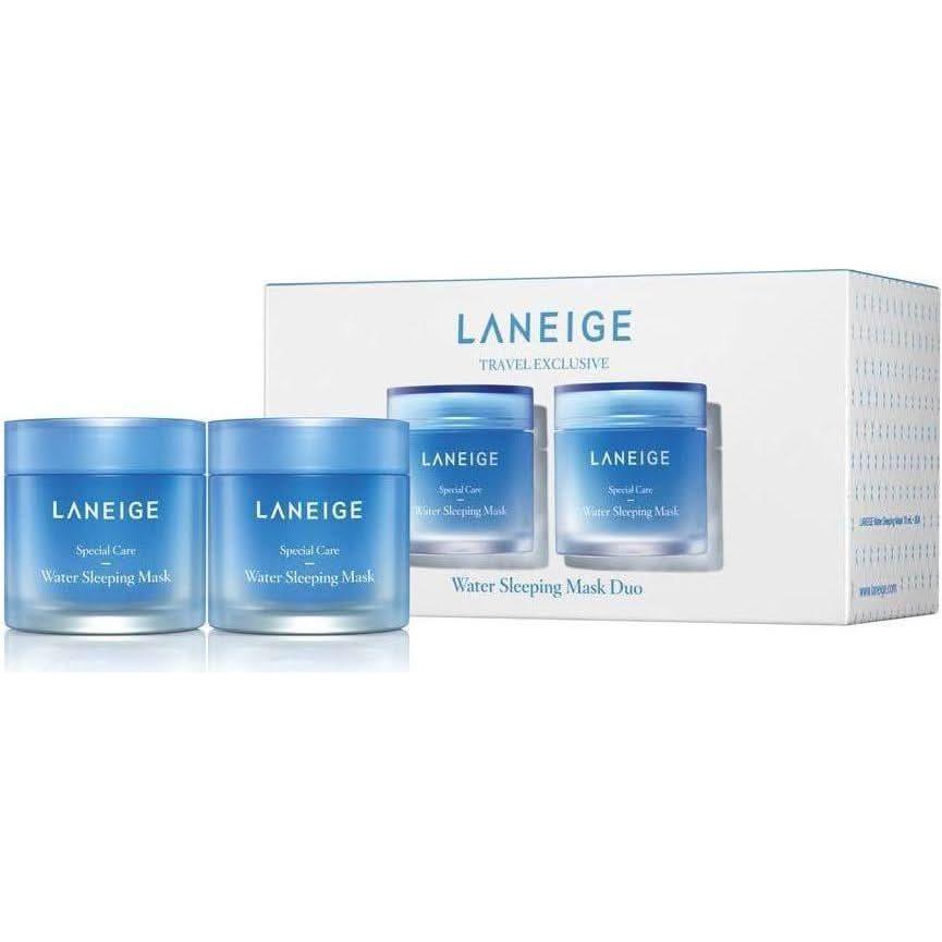 Laneige Water Sleeping Mask Gift Set – 2 x 100ml or 2 x 70ml | Overnight Hydration & Radiance Boost Laneige Water Sleeping Mask Gift Set 2 x 100ml - Glam Global UKLaneige