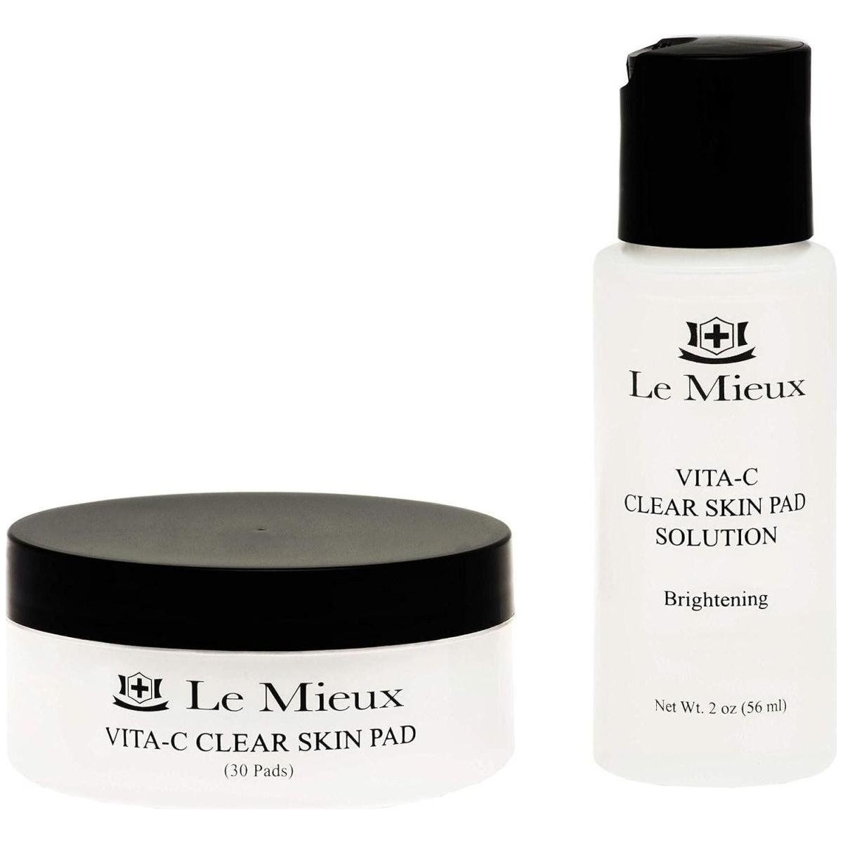 Vita-C Clear Skin Pad – 30 Pads | Triple-Action Exfoliating Pads with Glycolic Acid & Stable Vitamin C Vita - C Clear Skin Pad - Triple - Action Facial Exfoliant Pads with Glycolic Acid Pads & Antioxidant Vitamin C (2 Oz / 30 Pads) - Glam Global UKLe Mieux