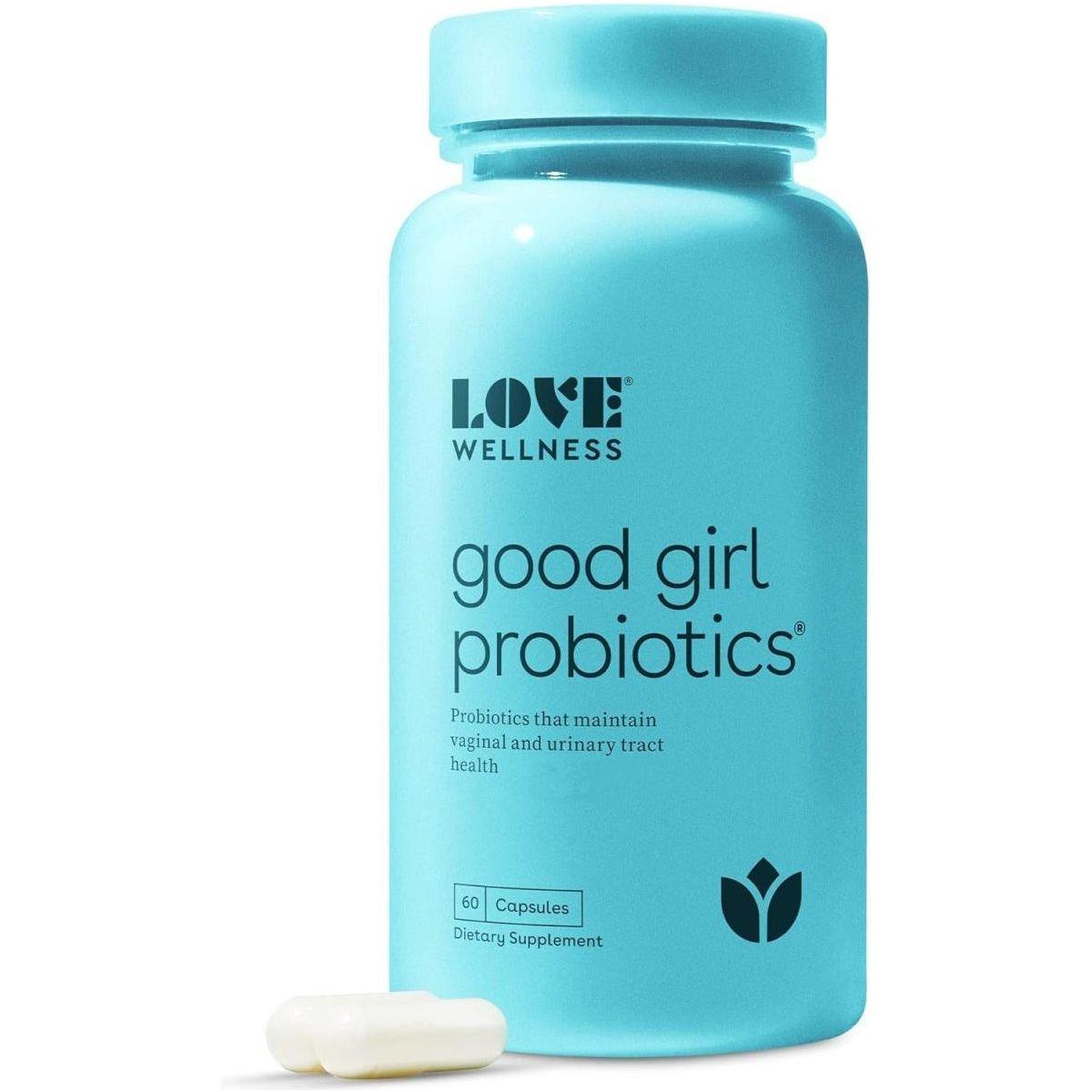 Love Wellness Good Girl Probiotics - 60 Count | pH Balance & Feminine Health Support Love Wellness Good Girl Probiotics | Ph Balance Supplement for Feminine Health - 60 Count - Glam Global UKLove Wellness