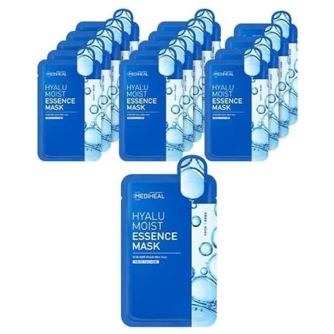 MEDIHEAL Hyalu Moist Essence Mask Sheet – 20ml x 15 Pack | Deep Hydration & Skin Barrier Repair MEDIHEAL Hyalu Moist Essence Mask Sheet - 20ml x 15pcs | Deep Hydration & Skin Barrier Care - Glam Global UKMEDIHEAL