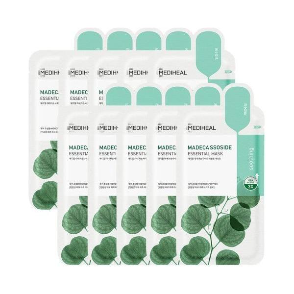 MEDIHEAL Madecassoside Essential Mask 10 Count – Cica Active | Soothe, Strengthen & Hydrate MEDIHEAL Madecassoside Essential Mask 10 Count – Cica Active | Soothe, Strengthen & Hydrate - Glam Global UKMEDIHEAL