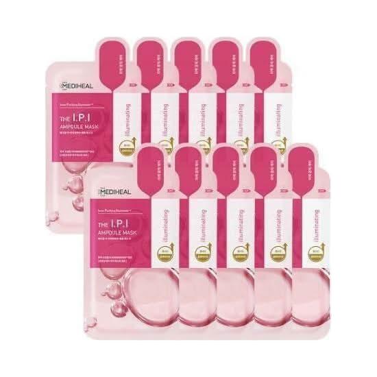 Mediheal The I.P.I Ampoule Mask Sheet – 10 Pack | Brightening, Hydrating & Radiance-Boosting MEDIHEAL The I.P.I Ampoule Mask Sheet 10P - Glam Global UKMEDIHEAL