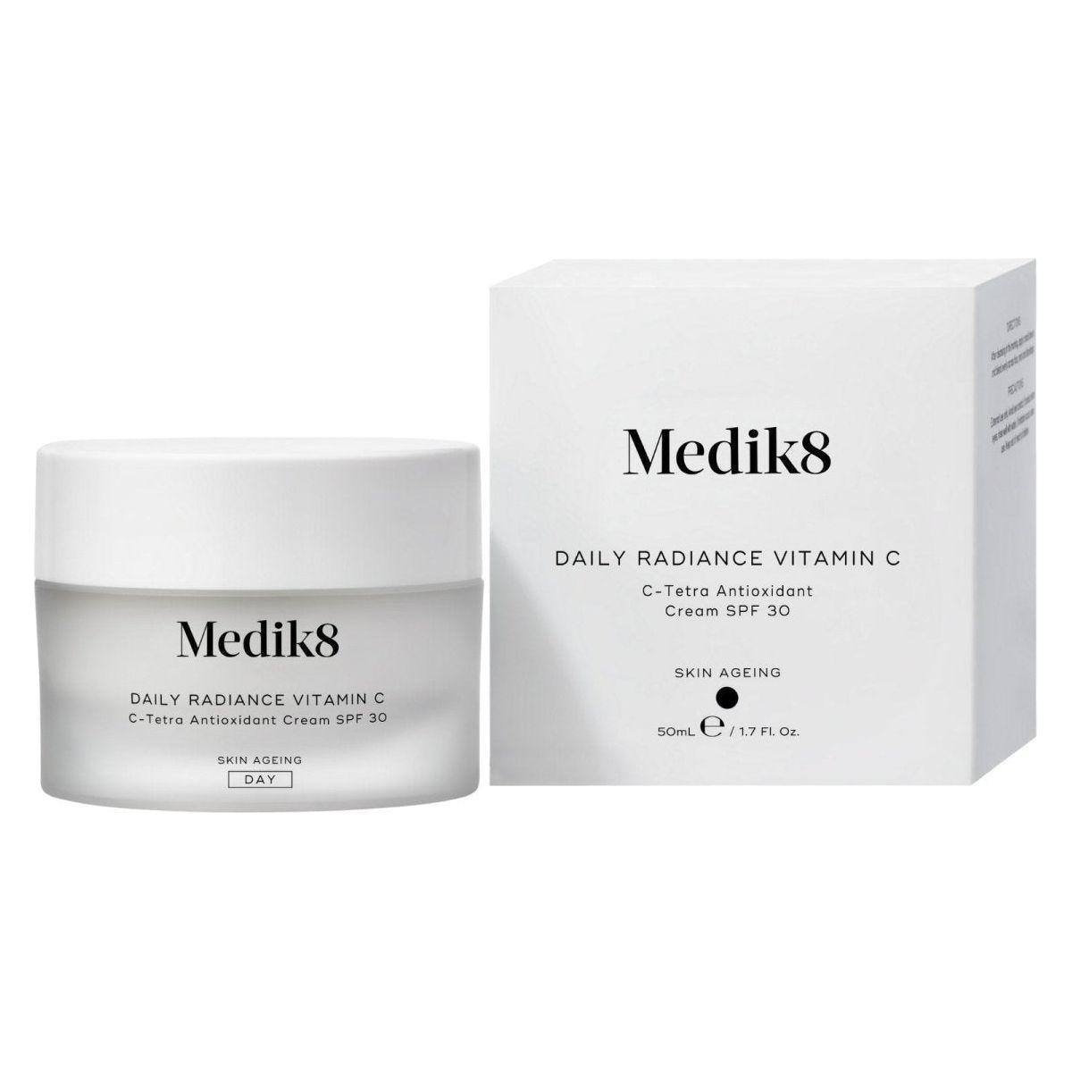 Medik8 Daily Radiance Vitamin C – 50ml | Hydrating & Brightening Cream with SPF 30 Medik8 Daily Radiance Vitamin C - 50ml - Glam Global UKMedik8