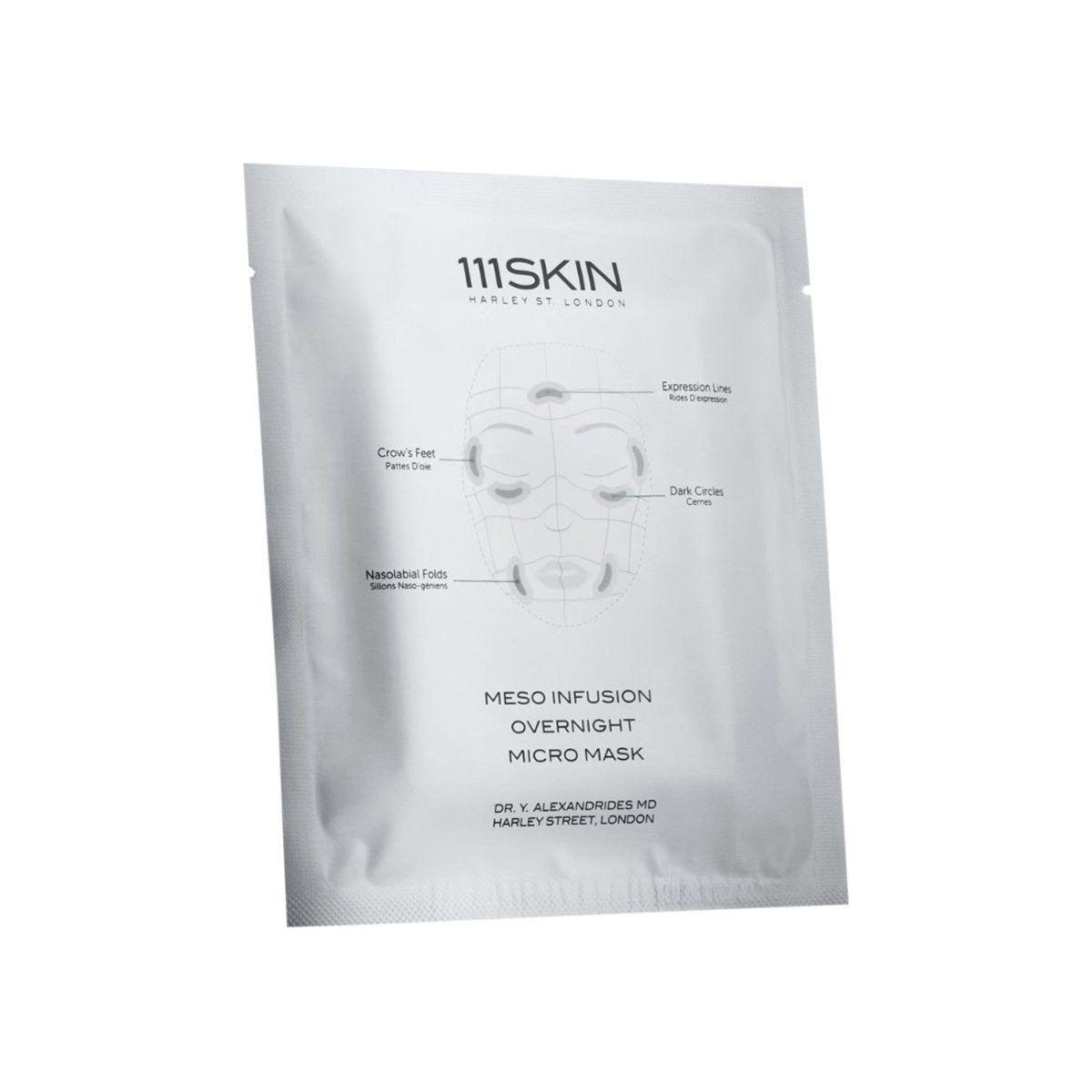 111SKIN Meso Infusion Overnight Micro Mask – Targeted Wrinkle & Fine Line Treatment (4 Count) 111SKIN Meso Infusion Overnight Micro Mask (4 Count) - Glam Global UK111SKIN