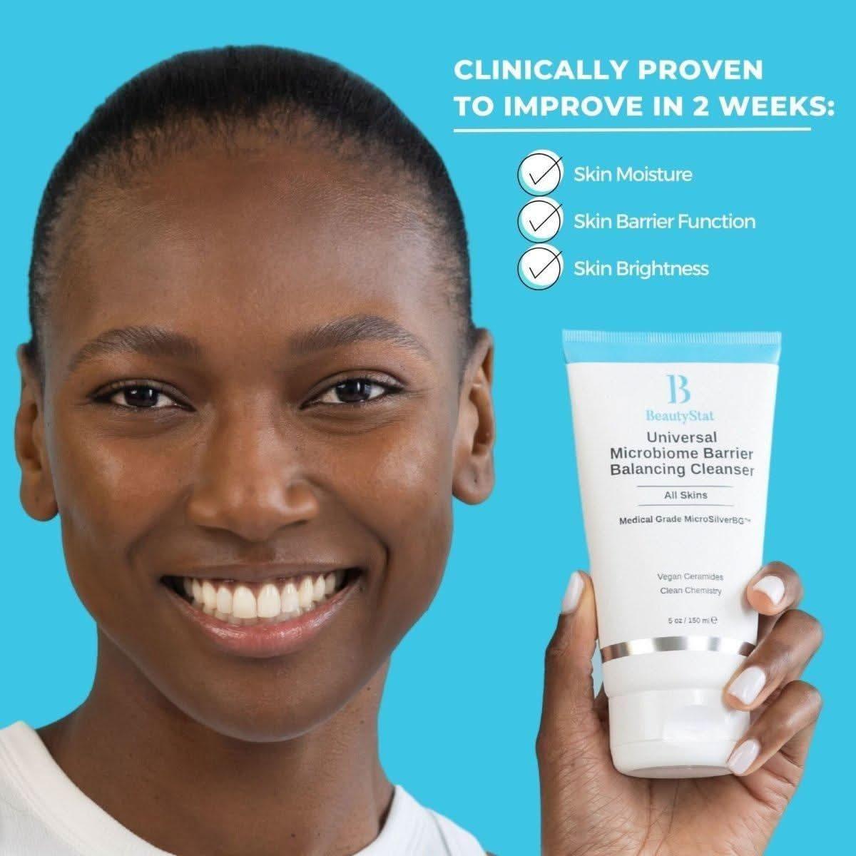 BeautyStat Microbiome Barrier Repair Purifying Cleanser – 150ml | Gentle, Hydrating & Microbiome-Balancing Face Wash BeautyStat Microbiome Barrier Repair Purifying Cleanser - 150ml - Glam Global UKBeautyStat