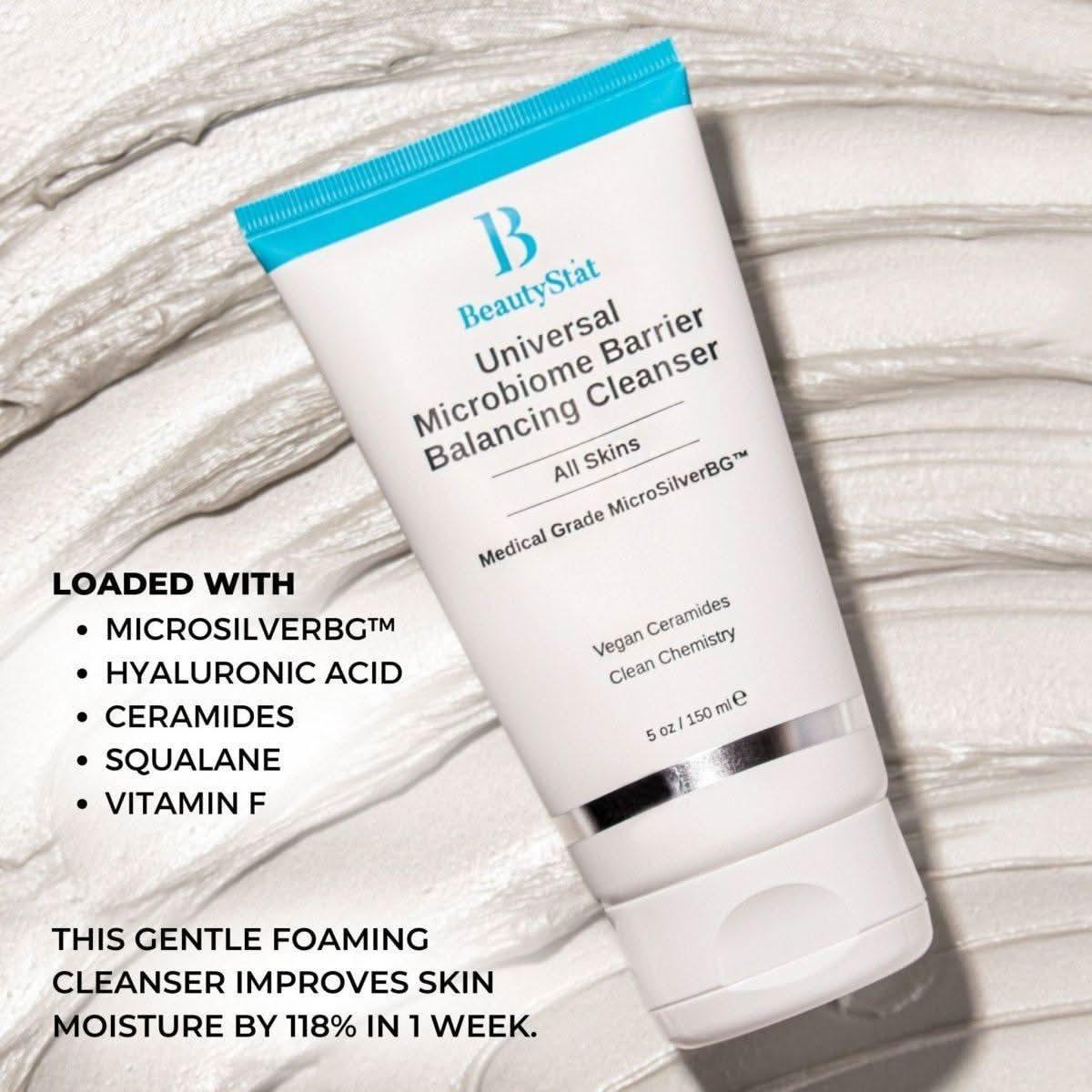BeautyStat Microbiome Barrier Repair Purifying Cleanser – 150ml | Gentle, Hydrating & Microbiome-Balancing Face Wash BeautyStat Microbiome Barrier Repair Purifying Cleanser - 150ml - Glam Global UKBeautyStat