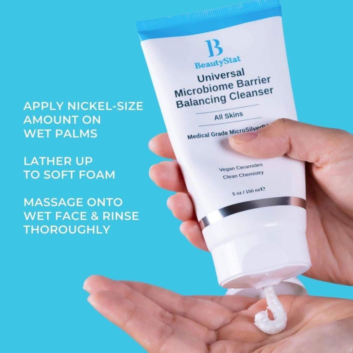 BeautyStat Microbiome Barrier Repair Purifying Cleanser – 150ml | Gentle, Hydrating & Microbiome-Balancing Face Wash BeautyStat Microbiome Barrier Repair Purifying Cleanser - 150ml - Glam Global UKBeautyStat