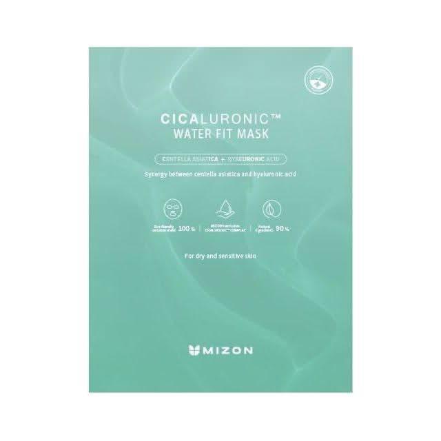 MIZON Cicaluronic Water Fit Mask - 24g x 10 Count | Hydrating & Soothing Sheet Mask MIZON Cicaluronic Water Fit Mask 24g X 10ea - Glam Global UKMIZON