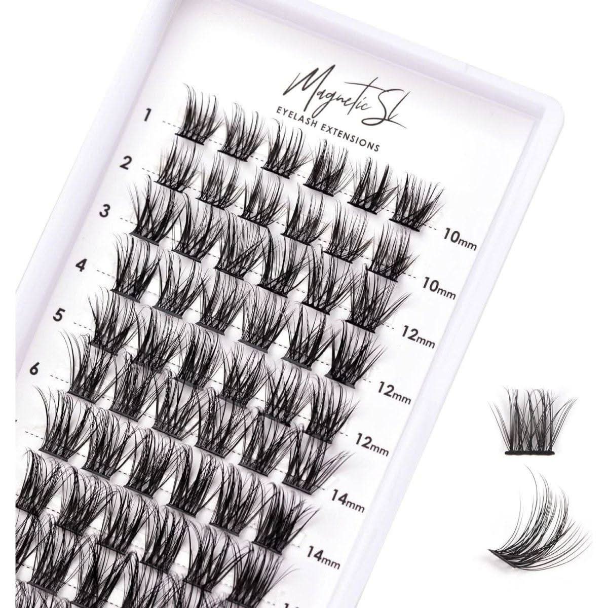 Natural Look Individual Cluster Lashes - 72 3D False Eyelashes for DIY Glam Natural Look Individual Cluster Lashes - 72 3D False Eyelashes for DIY Glam - Glam Global UKGlam Global UK