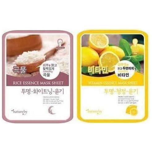 Natureby Essence Mask Pack B Type – 23g x 100 Sheets | 10 Natural Variants for Radiant, Hydrated Skin natureby Essence Mask Pack B Type 23g x 100ea - Glam Global UKnatureby