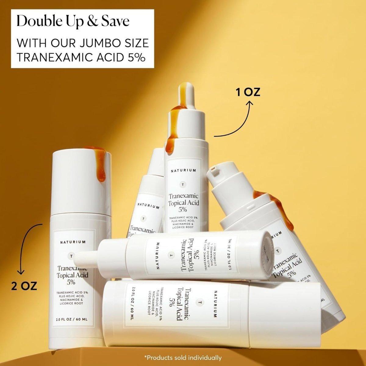 Naturium Tranexamic Topical Acid 5% Serum – 30ml | Brightening & Tone-Correcting Treatment for Discolouration & Hyperpigmentation Naturium Tranexamic Topical Acid 5% - 30ml - Glam Global UKNaturium