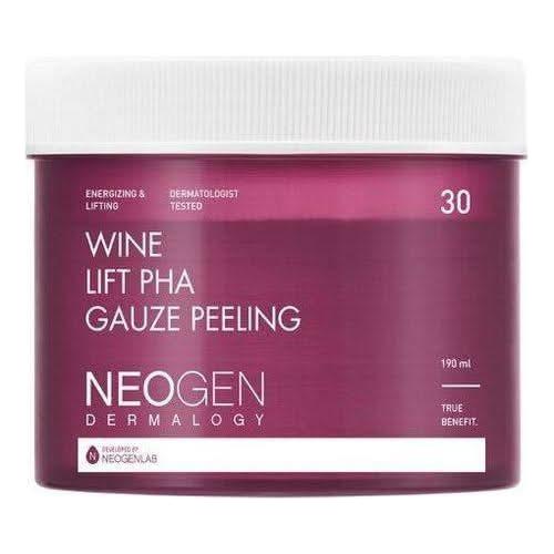 NEOGEN Dermalogy Wine Lift PHA Gauze Peeling – 30 Sheets | Exfoliating Pads for Radiant, Firm Skin NEOGEN Dermalogy Wine Lift PHA Gauze Peeling 30 Sheets - Glam Global UKNEOGEN