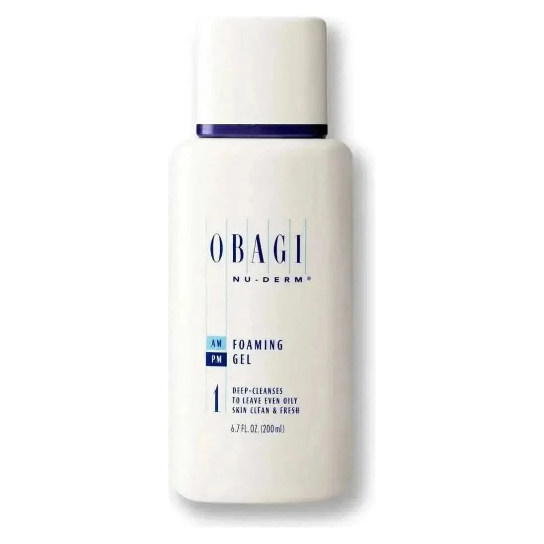 Obagi Nu-Derm Foaming Gel Cleanser – 198ml | Deep-Cleansing Gel Face Wash for Oily & Combination Skin Obagi Nu - Derm Foaming Gel Number One 6.7 fl oz 198 ml - Glam Global UKObagi