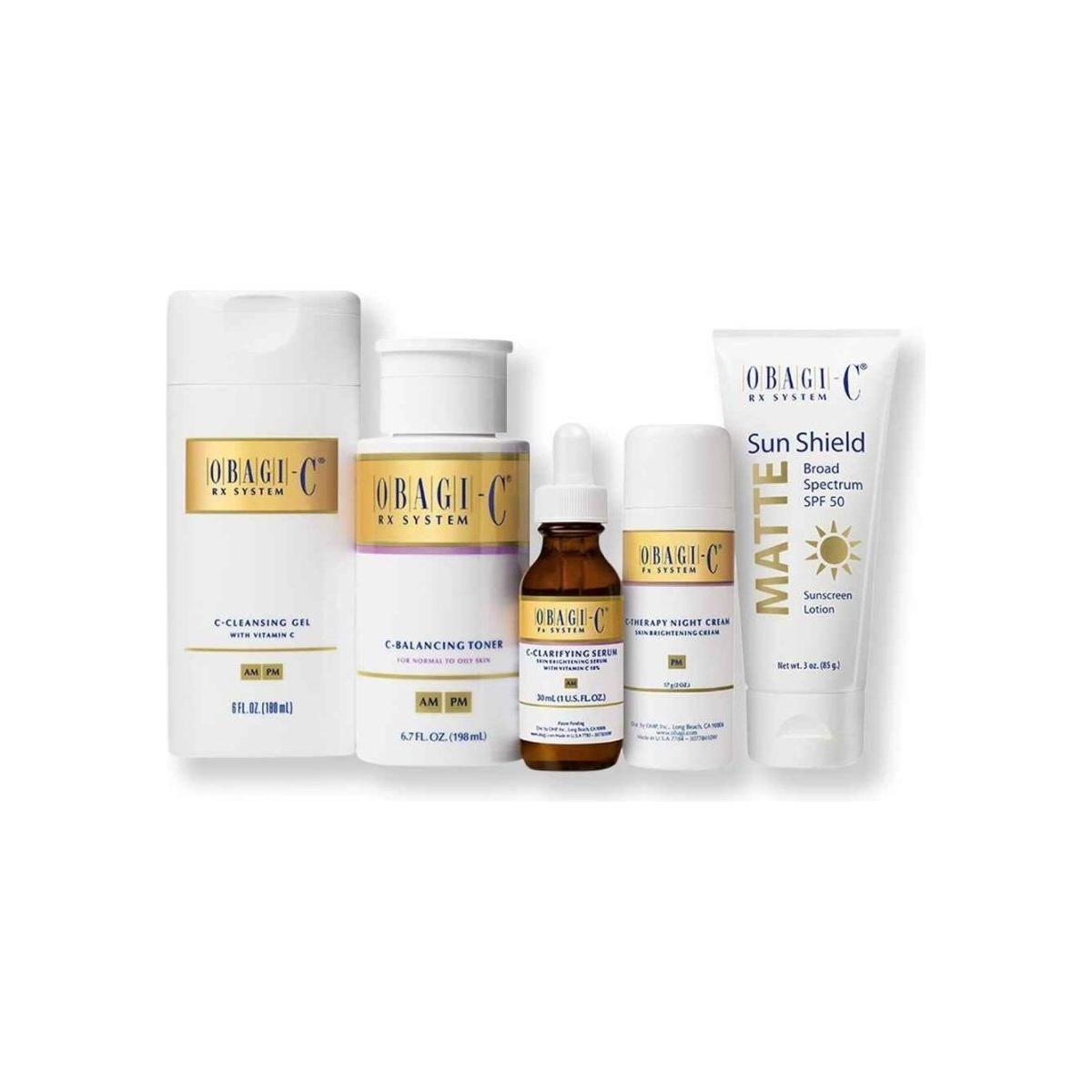 Obagi-C Fx System – Normal to Oily Skin | Complete Vitamin C Brightening Kit for Hyperpigmentation & Uneven Tone Obagi Obagi - C Fx System Normal To Oily - Glam Global UKObagi