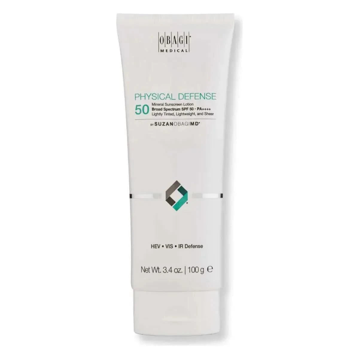 Obagi SuzanObagiMD Physical Defense Tinted SPF 50 - 100ml | Broad Spectrum Protection & Anti-Aging Defense Obagi SuzanObagiMD Physical Defense Tinted SPF 50 3.4 oz - Glam Global UKObagi