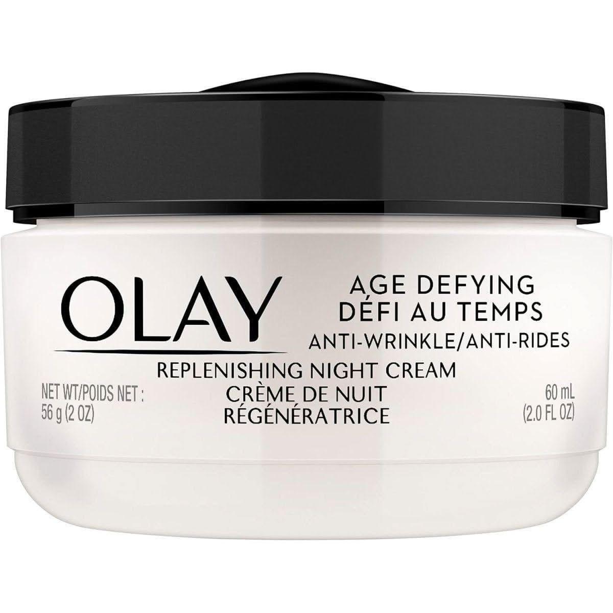 Olay Age Defying Anti-Wrinkle Night Cream 60ml | Hydrating & Wrinkle-Reducing Formula Olay Age Defying Anti - Wrinkle Night Cream - 60ml - Glam Global UKOlay