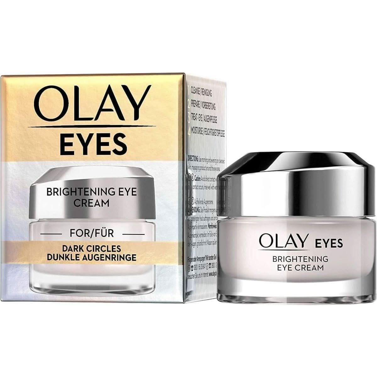 Olay Brightening Eye Cream – 15ml | Reduces Dark Circles, Fine Lines & Puffiness Olay Brightening Eye Cream 15ml - Glam Global UKOlay