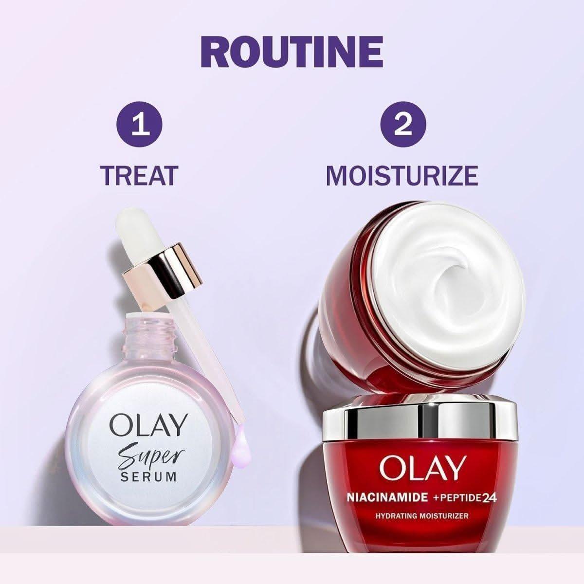 Olay Super Serum – 30ml | Hydrating Serum with Niacinamide, Vitamin C, Collagen Peptide & AHA Olay Super Serum - 30ml | Hydrating Serum with Niacinamide, Vitamin C, Collagen Peptide, and AHA - Glam Global UKOlay
