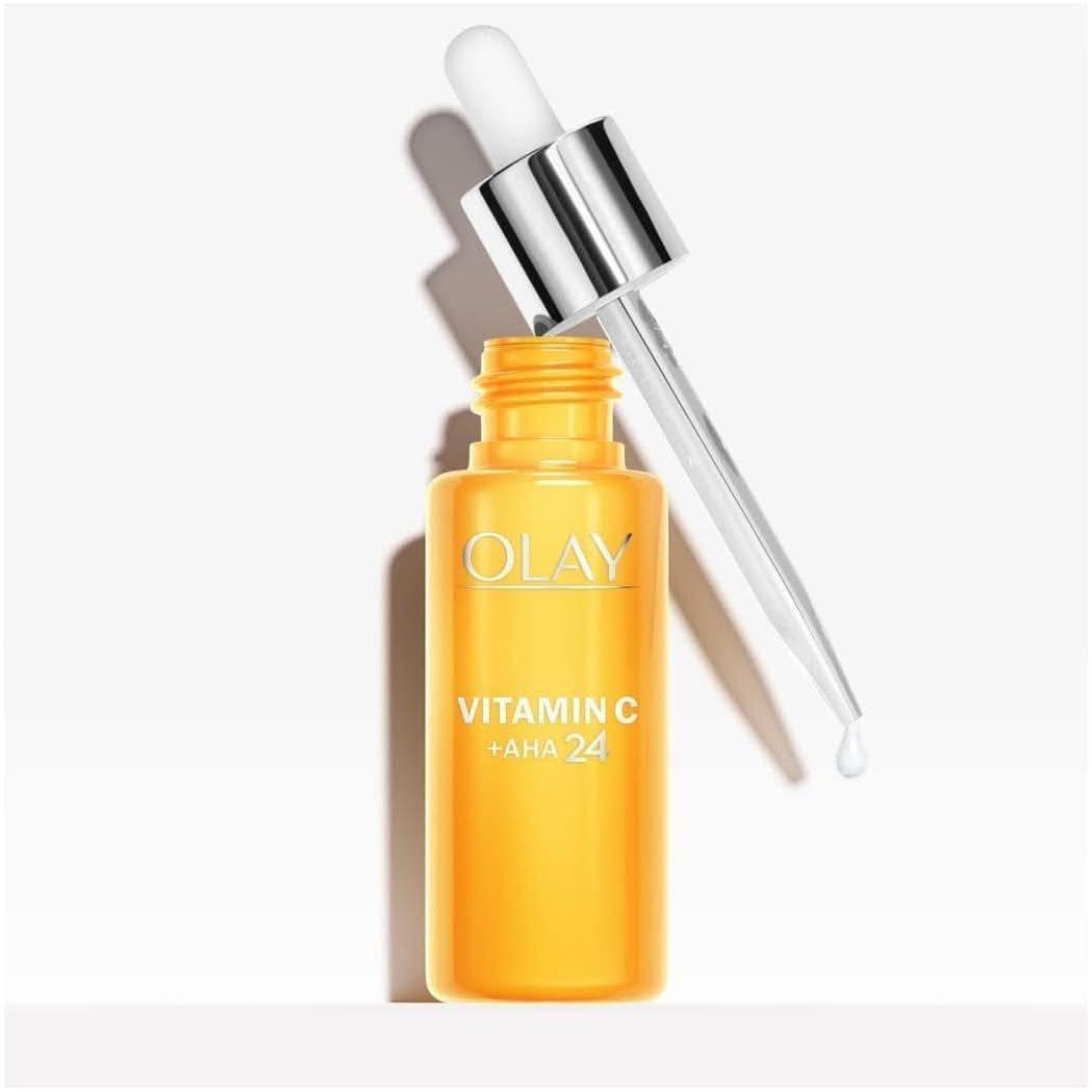 Olay Vitamin C + AHA24 Sérum en gel de día con vitamina C, AHA y niacinamida - 40 ml Olay Vitamin C + AHA24 Day Gel Serum - 40ml | Brightening Serum with Vitamin C, AHA & Niacinamide - Glam Global UKOlay