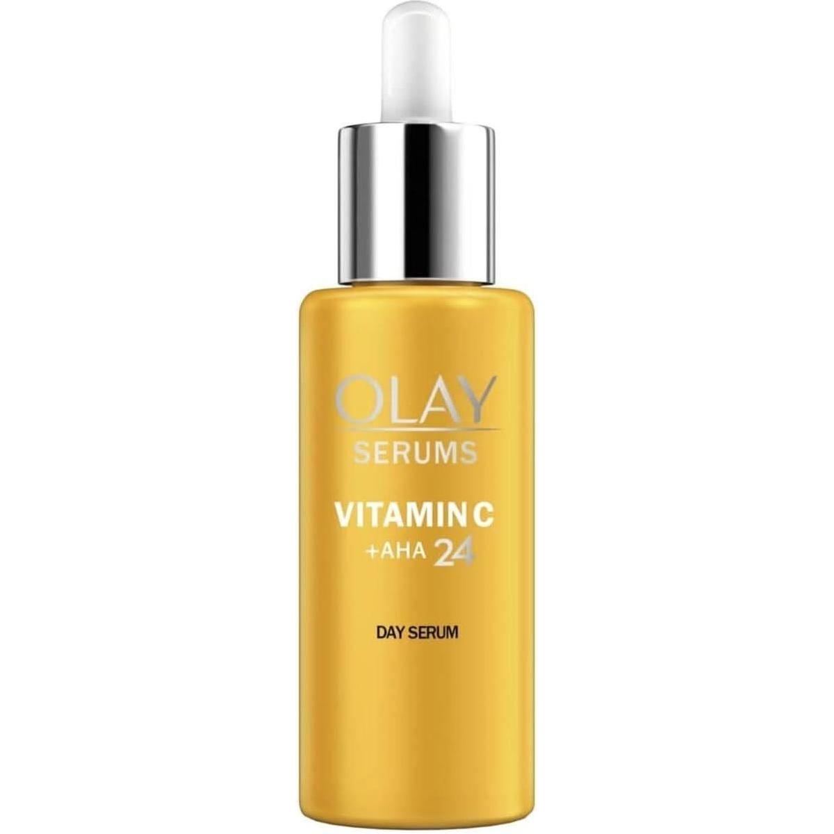 Olay Vitamin C + AHA24 Sérum en gel de día con vitamina C, AHA y niacinamida - 40 ml Olay Vitamin C + AHA24 Day Gel Serum - 40ml | Brightening Serum with Vitamin C, AHA & Niacinamide - Glam Global UKOlay
