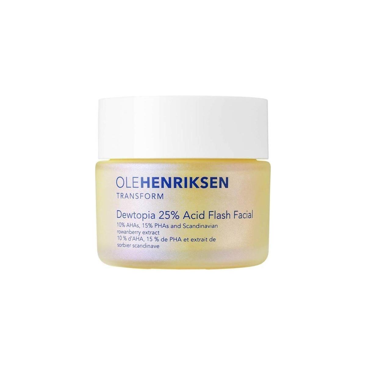 Ole Henriksen Dewtopia 25% Acid Flash Facial Mask – 50ml | 5-Minute At-Home Glow Facial Ole Henriksen Dewtopia 25% Acid Flash Facial Mask - 50ml - Glam Global UKOle Henriksen