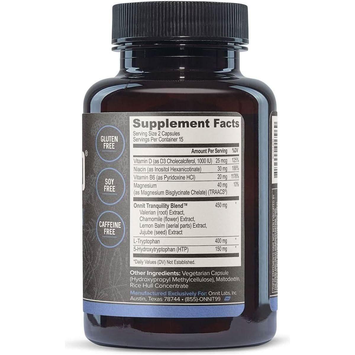 Onnit New Mood – Stress Relief, Sleep & Mood Support (30 Capsules) | Relax & Unwind Naturally Onnit New Mood - Occasional Stress Relief, Sleep and Mood Support Supplement, 30 Count - Glam Global UKOnnit