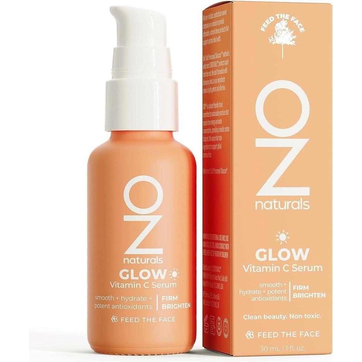 OZNATURALS GLOW Serum – 30ml | Vitamin C Brightening Serum with Rose Hips & Astaxanthin OZNATURALS GLOW SERUM: Vitamin C Serum - 30ml - Glam Global UKOZNATURALS