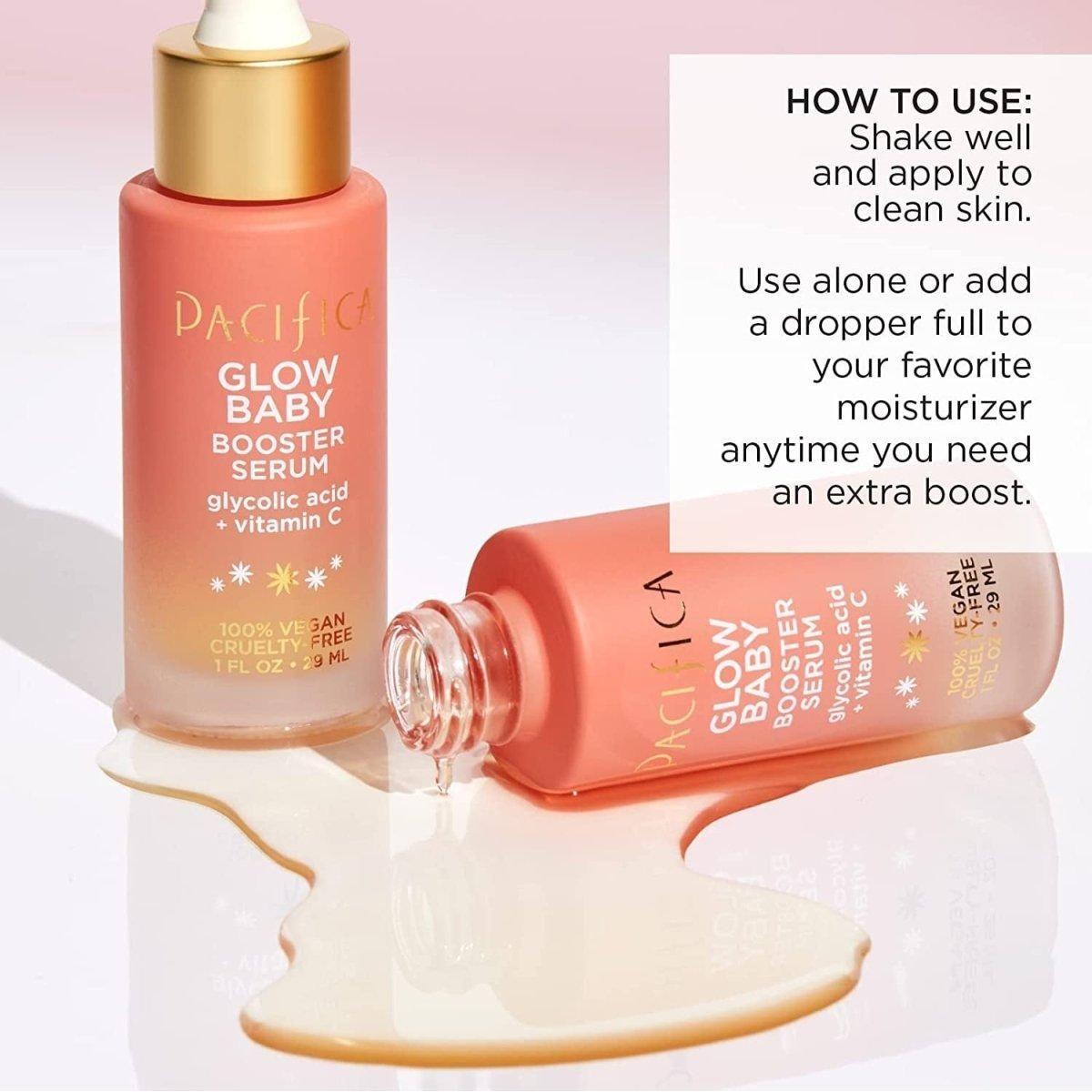 Pacifica Glow Baby Booster Serum – 30ml | Vitamin C + Glycolic Acid Brightening & Hydration Serum Pacifica Glow Baby Booster Serum - 30ml - Glam Global UKPacifica