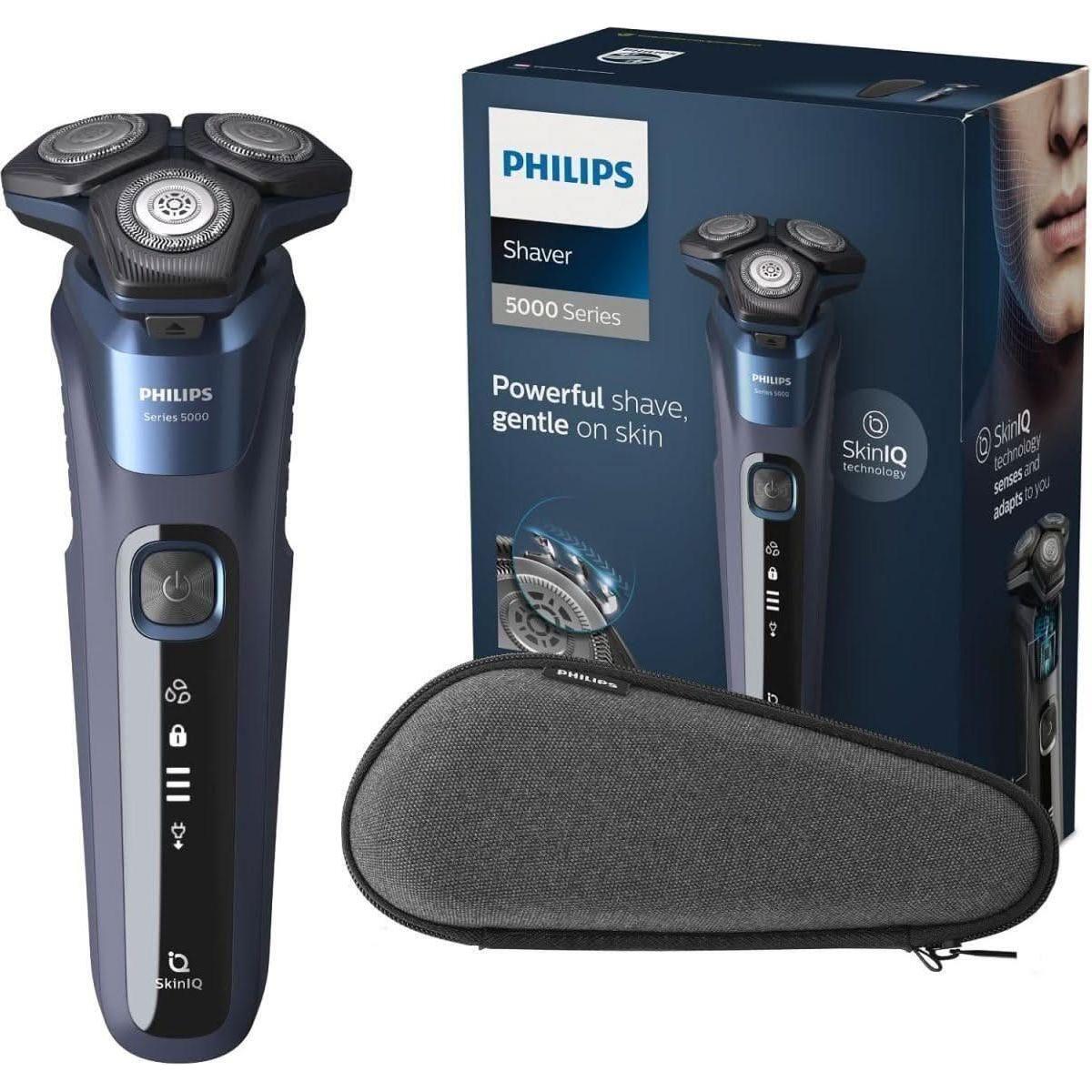 Philips Deep Black Shaver Series 5000 Rasoir électrique sec/humide (modèle S5588/3 Philips Deep Black Shaver Series 5000 Dry/Wet Electric Shaver (Model S5588/3 - Glam Global UKPhilips
