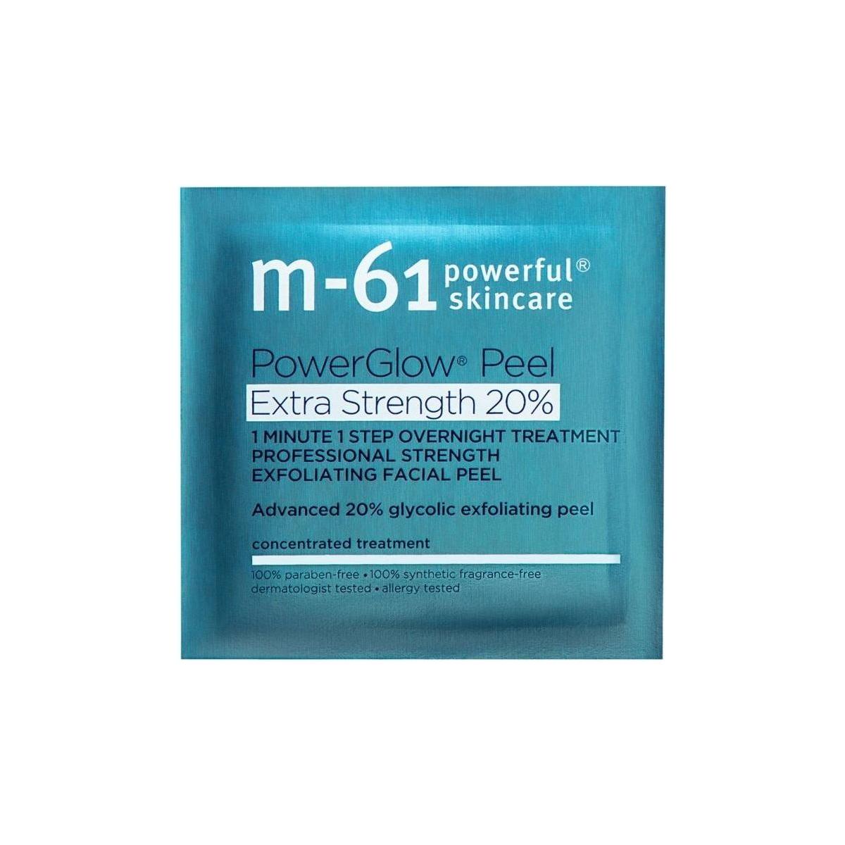 M-61 PowerGlow Peel Extra Strength 20% – 20 Treatments | Pro-Strength Glycolic Acid Resurfacing Pads M - 61 PowerGlow Peel Extra Strength 20% - 20 Treatments - Glam Global UKM - 61