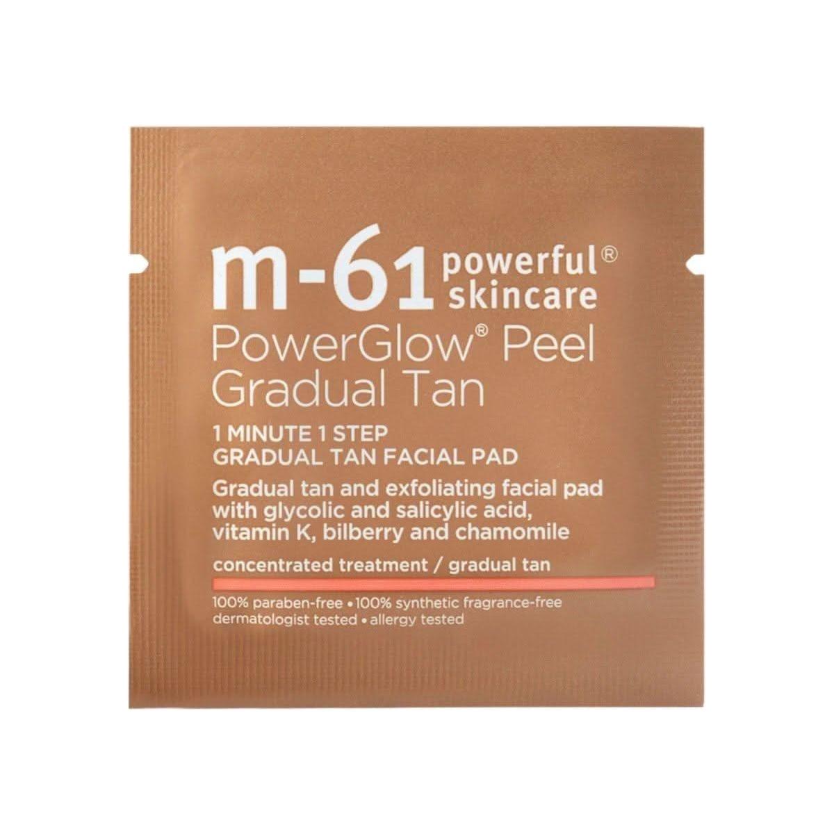 M-61 PowerGlow Peel Gradual Tan – 30 Treatments | Exfoliating Glow Pads with Glycolic Acid & Gradual Tan M - 61 Powerglow Peel Gradual Tan - 30 Treatments - Glam Global UKM - 61
