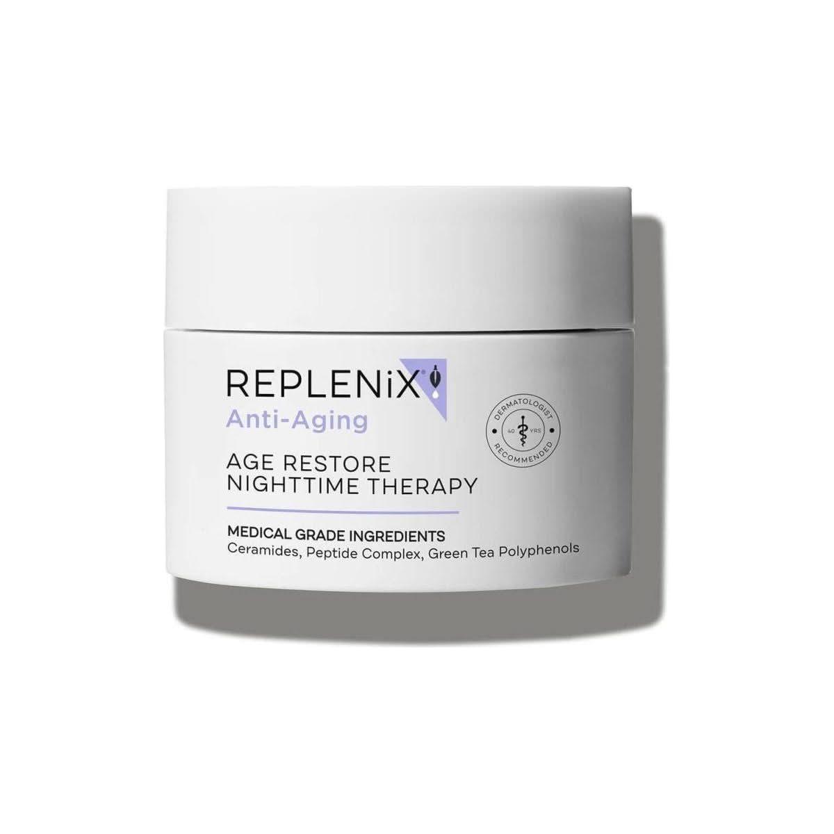 Replenix Age Restore Nighttime Therapy – 50ml | Advanced Anti-Aging Night Cream with Clinical-Grade Peptides & Antioxidants Replenix Age Restore Nighttime Therapy - 50ml - Glam Global UKReplenix