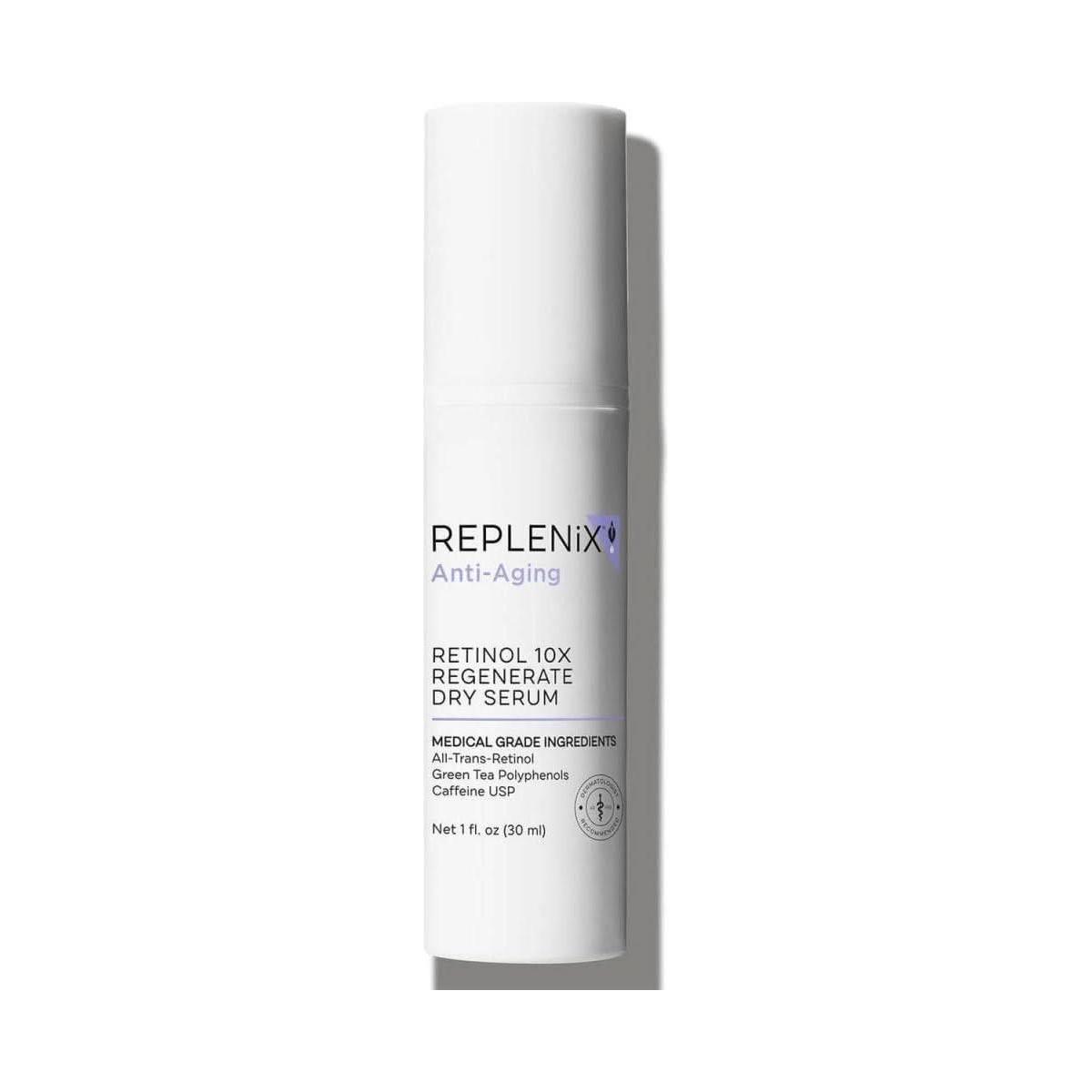 Replenix Anti-Aging Retinol 10X Regenerate Dry Serum – 30ml | Maximum-Strength Retinol Serum for Wrinkles, Firmness & Uneven Tone Replenix Anti - Aging Retinol 10X Regenerate Dry Serum - 30ml - Glam Global UKReplenix