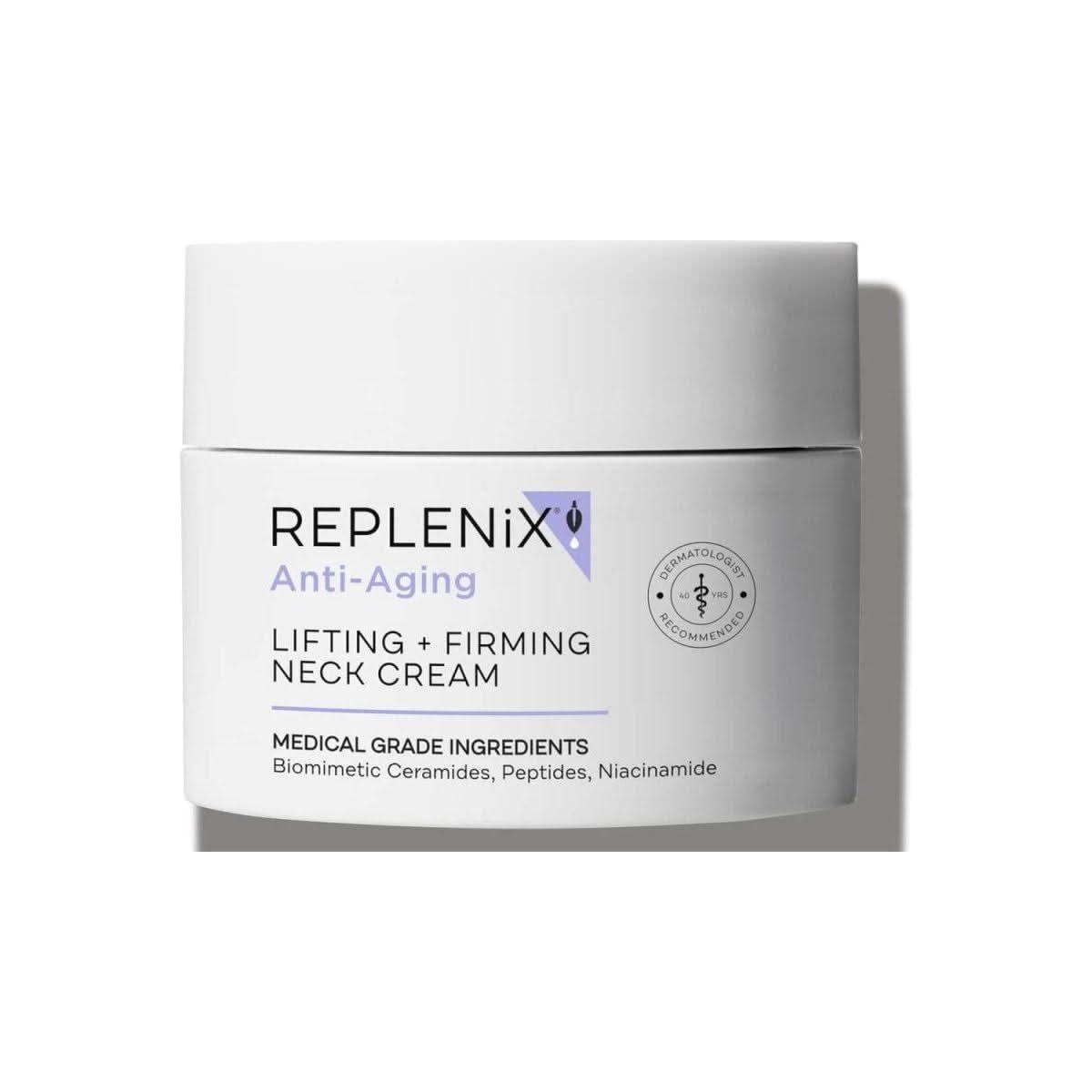 Replenix Lifting + Firming Neck Cream – 50ml | Advanced Anti-Aging Neck Treatment for Sagging Skin & Wrinkles Replenix Lifting + Firming Neck Cream - 50ml - Glam Global UKReplenix