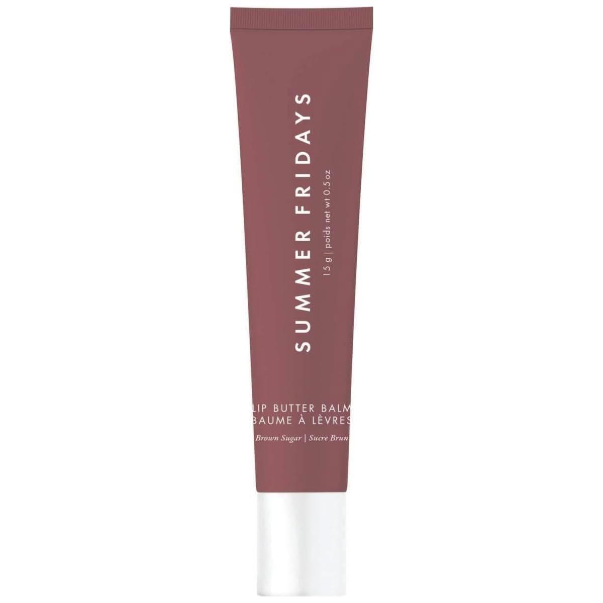 Summer Fridays Lip Butter Balm – Brown Sugar 15g | Ultra-Hydrating Vegan Lip Balm with a Warm Nude Tint Summer Fridays Lip Butter Balm 15g - Brown Sugar - Glam Global UKSummer Fridays