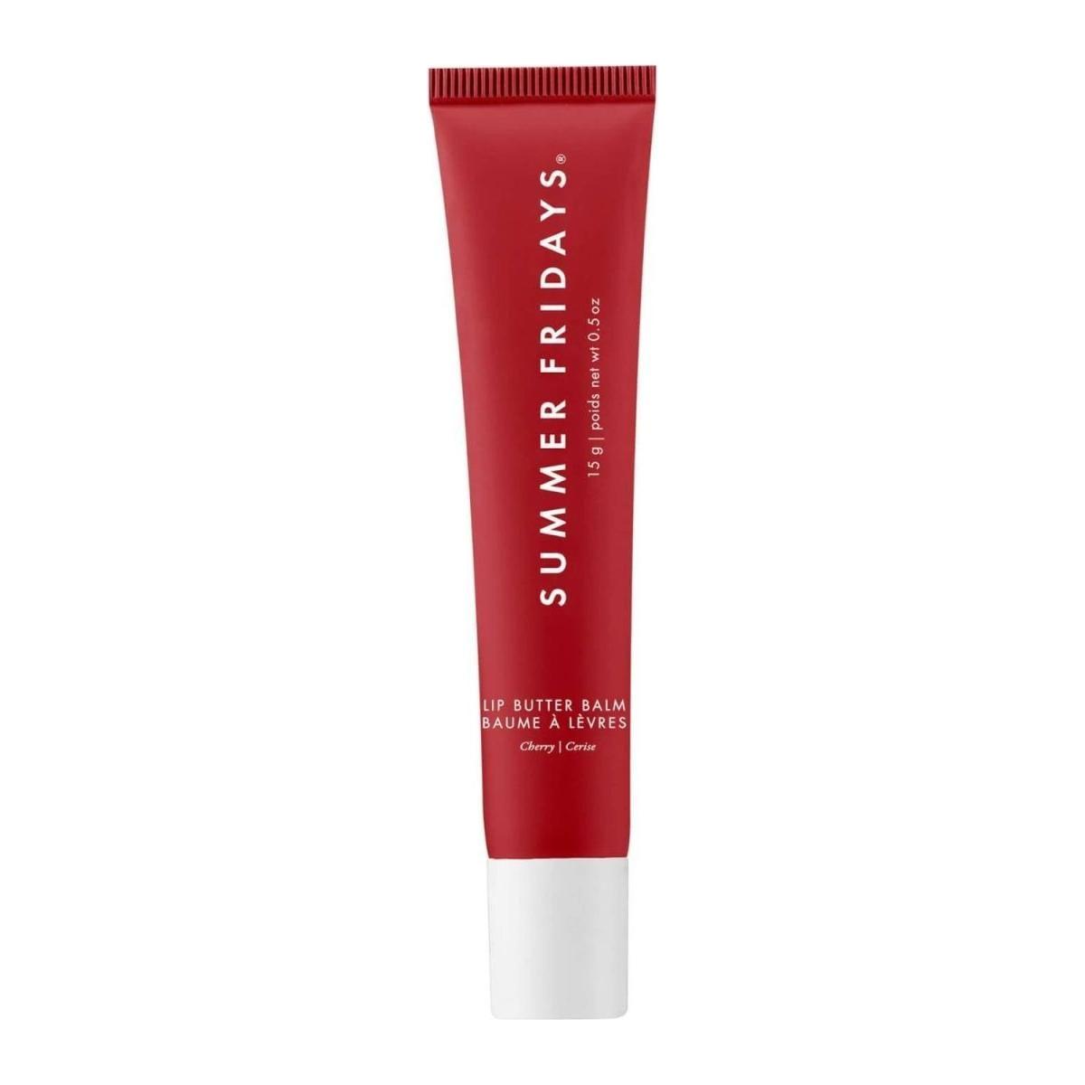 Summer Fridays Lip Butter Balm – Cherry 15g | Ultra-Hydrating Vegan Lip Balm with a Juicy Red Tint Summer Fridays Lip Butter Balm 15g - Cherry - Glam Global UKSummer Fridays