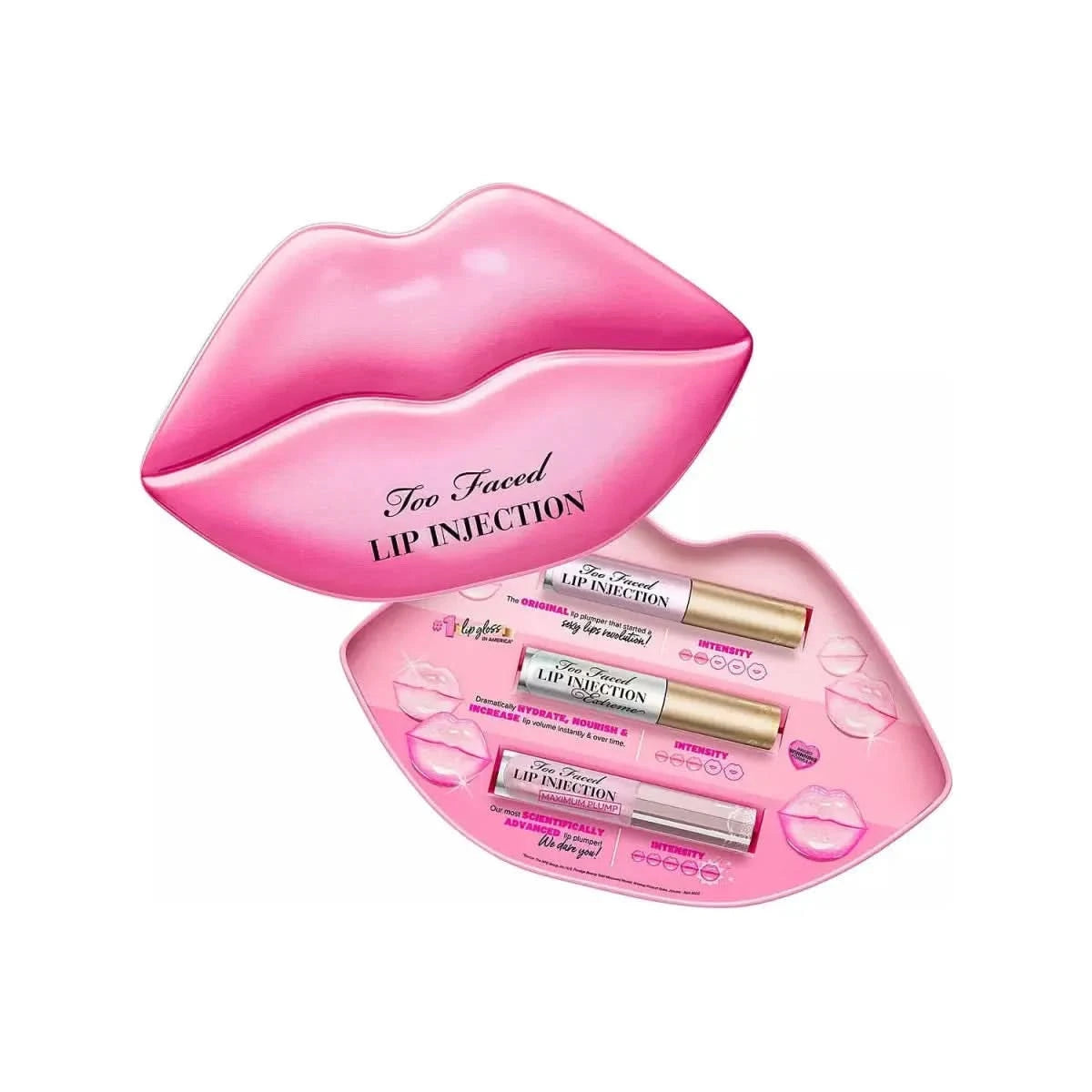 Set de relleno de labios Plump Challenge de inyección de labios de edición limitada de Too Faced Too Faced Limited Edition Lip Injection Plump Challenge Lip Plumper Set - Glam Global UKToo Faced
