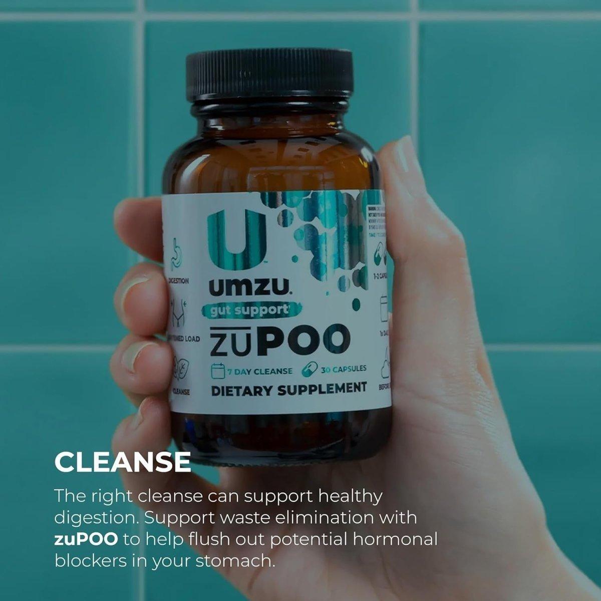 UMZU zuPoo Gut Cleanse – 30 Capsules | 7-Day Natural Detox for Digestive Health & Waste Elimination UMZU zuPoo Gut Support - 15 Day Supply (30 Capsules) - Glam Global UKUMZU
