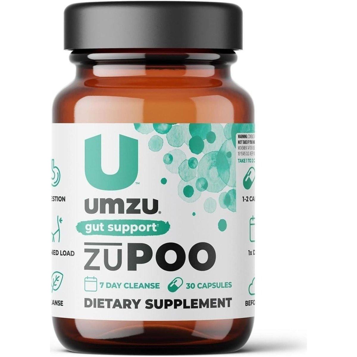 UMZU zuPoo Gut Cleanse – 30 Capsules | 7-Day Natural Detox for Digestive Health & Waste Elimination UMZU zuPoo Gut Support - 15 Day Supply (30 Capsules) - Glam Global UKUMZU