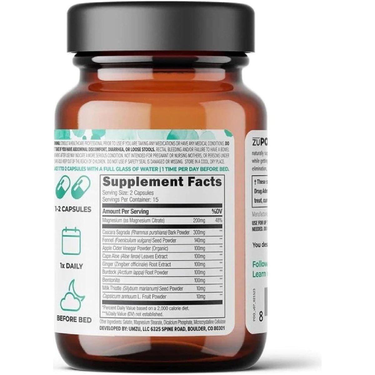 UMZU zuPoo Gut Cleanse – 30 Capsules | 7-Day Natural Detox for Digestive Health & Waste Elimination UMZU zuPoo Gut Support - 15 Day Supply (30 Capsules) - Glam Global UKUMZU