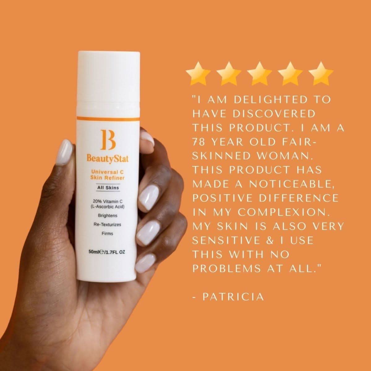 BeautyStat Universal C Skin Refiner – 30ml | 20% Pure Vitamin C for Radiant, Youthful Skin BeautyStat Universal C Skin Refiner - 30ml - Glam Global UKBeautyStat