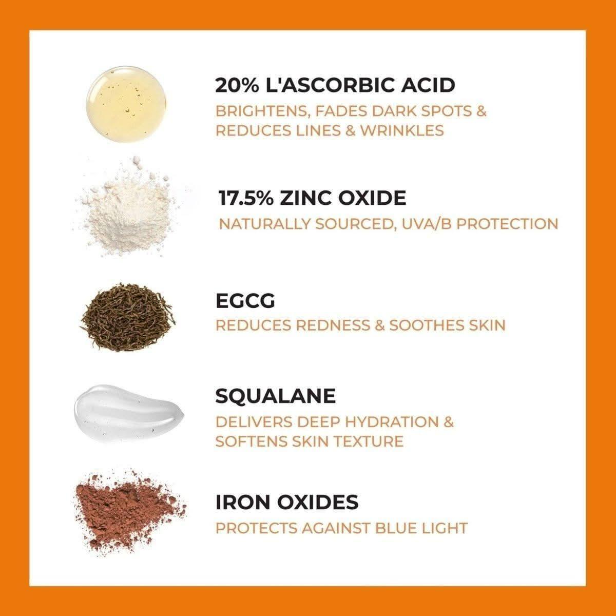 BeautyStat Universal C Skin Refiner Vitamin C Serum + SPF 50 Mineral Sunscreen – 30ml | Brightening & Anti-Aging UV Protection BeautyStat Universal C Skin Refiner Vitamin C Serum + SPF 50 Mineral Sunscreen - 30ml - Glam Global UKBeautyStat