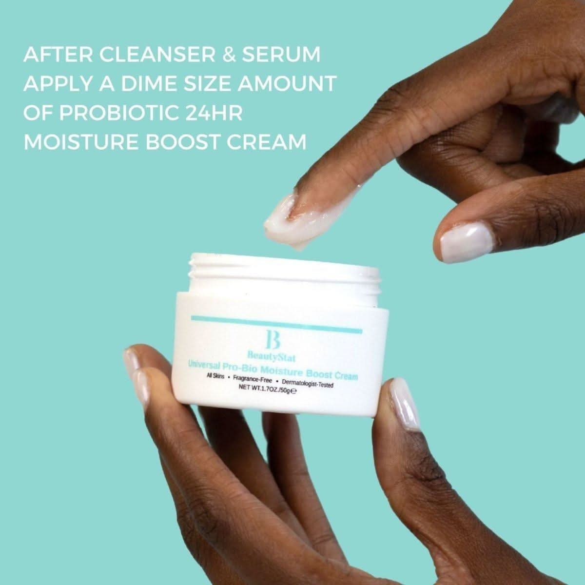 BeautyStat Universal Pro-Bio Moisture Boost Cream – 50ml | Lightweight, Deep Hydration & Barrier Repair BeautyStat Universal Pro - Bio Moisture Boost Cream - 50ml - Glam Global UKBeautyStat