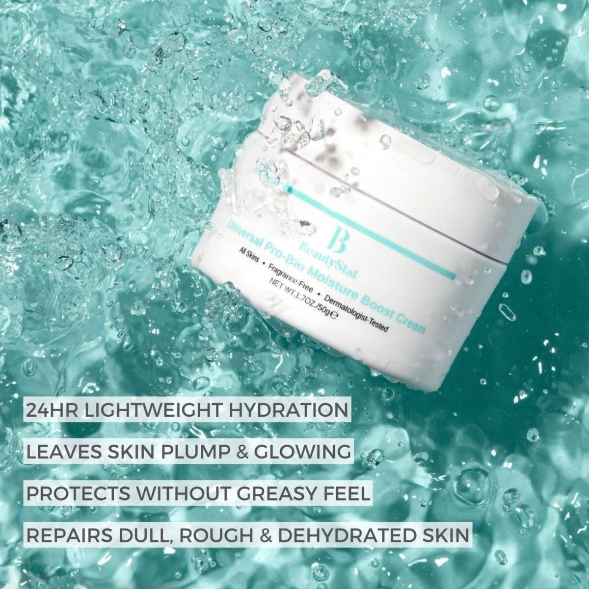 BeautyStat Universal Pro-Bio Moisture Boost Cream – 50ml | Lightweight, Deep Hydration & Barrier Repair BeautyStat Universal Pro - Bio Moisture Boost Cream - 50ml - Glam Global UKBeautyStat