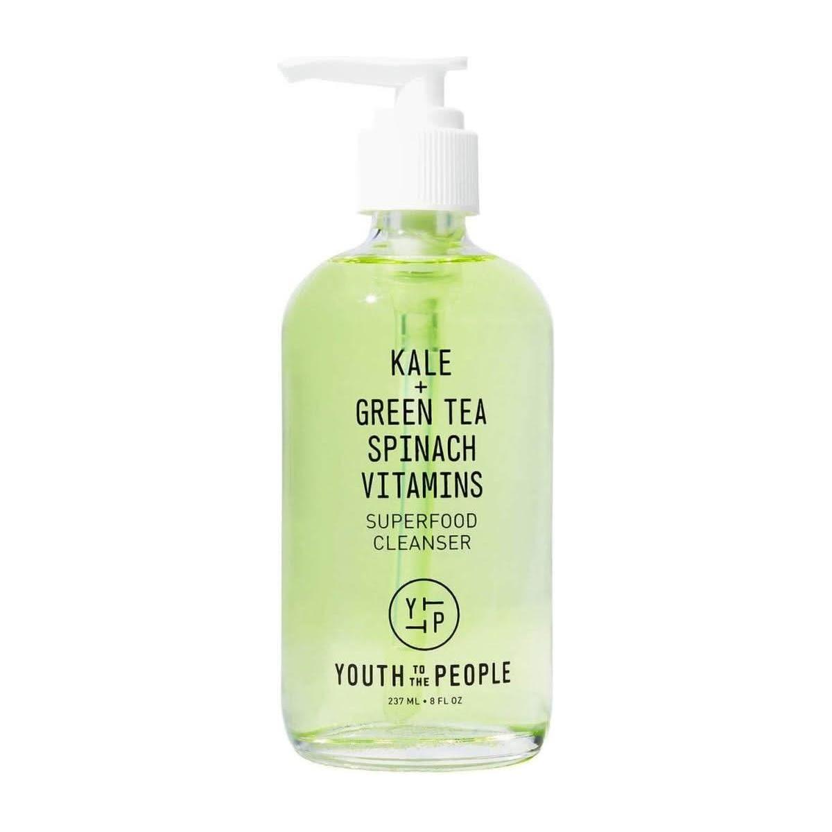 Youth To The People Limpiador antioxidante con superalimento, col rizada y té verde, vitaminas y espinacas, 237 ml Youth To The People Kale + Green Tea Spinach Vitamins Superfood Antioxidant Cleanser - 237ml - Glam Global UKYouth To The People