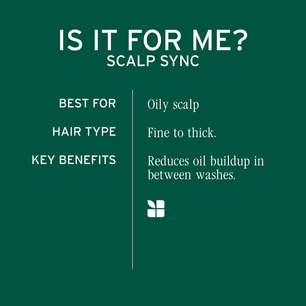 Scalp Sync Oil Balancing Serum - Absorbs Excess Oil, Leave-In Scalp Treatment, Fermented Tea Blend, Vegan & Paraben-Free, 1.6 Fl Oz