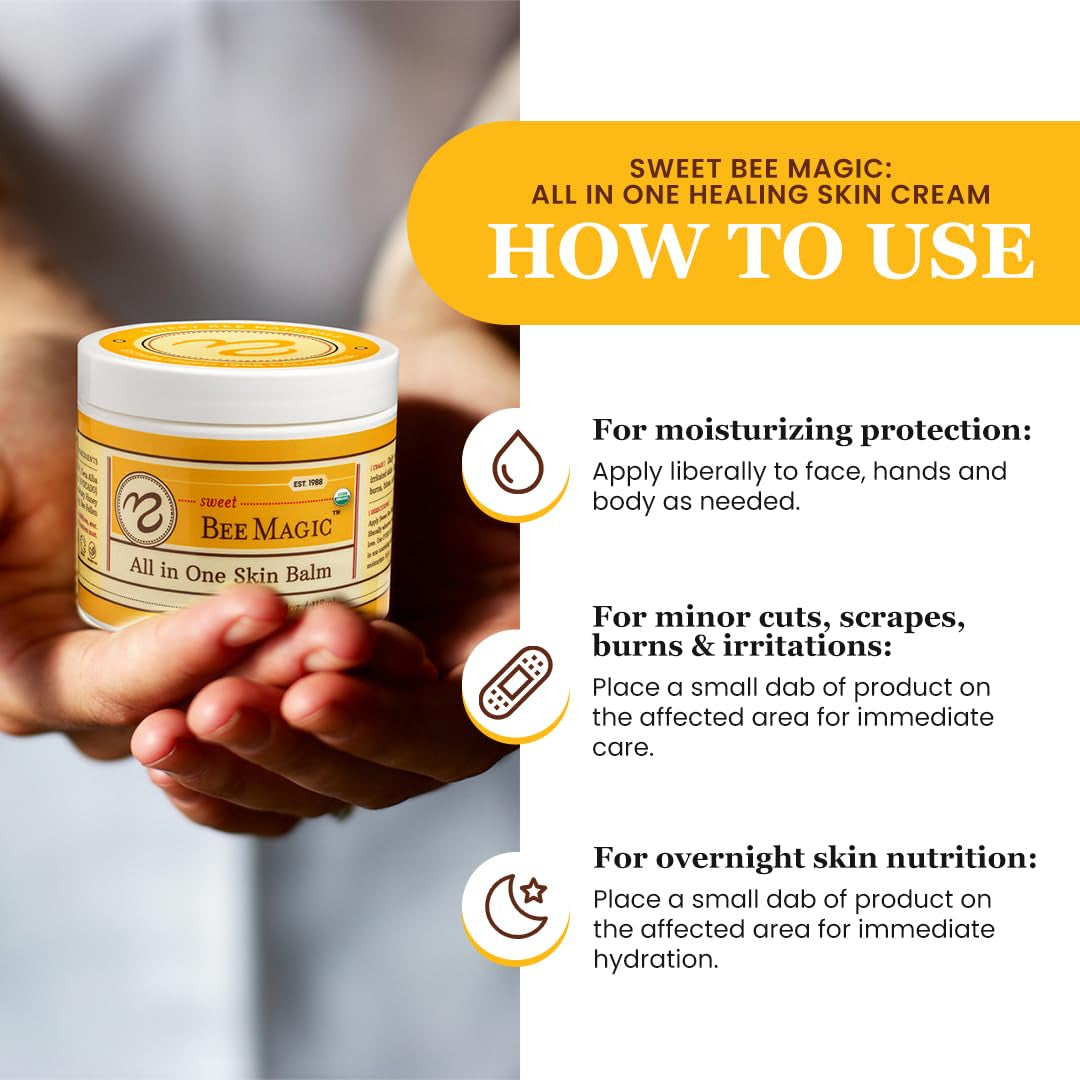 Sweet Bee Naturals All-In-One Skin Balm – 118ml | Soothing, Nourishing Relief for Sensitive Skin