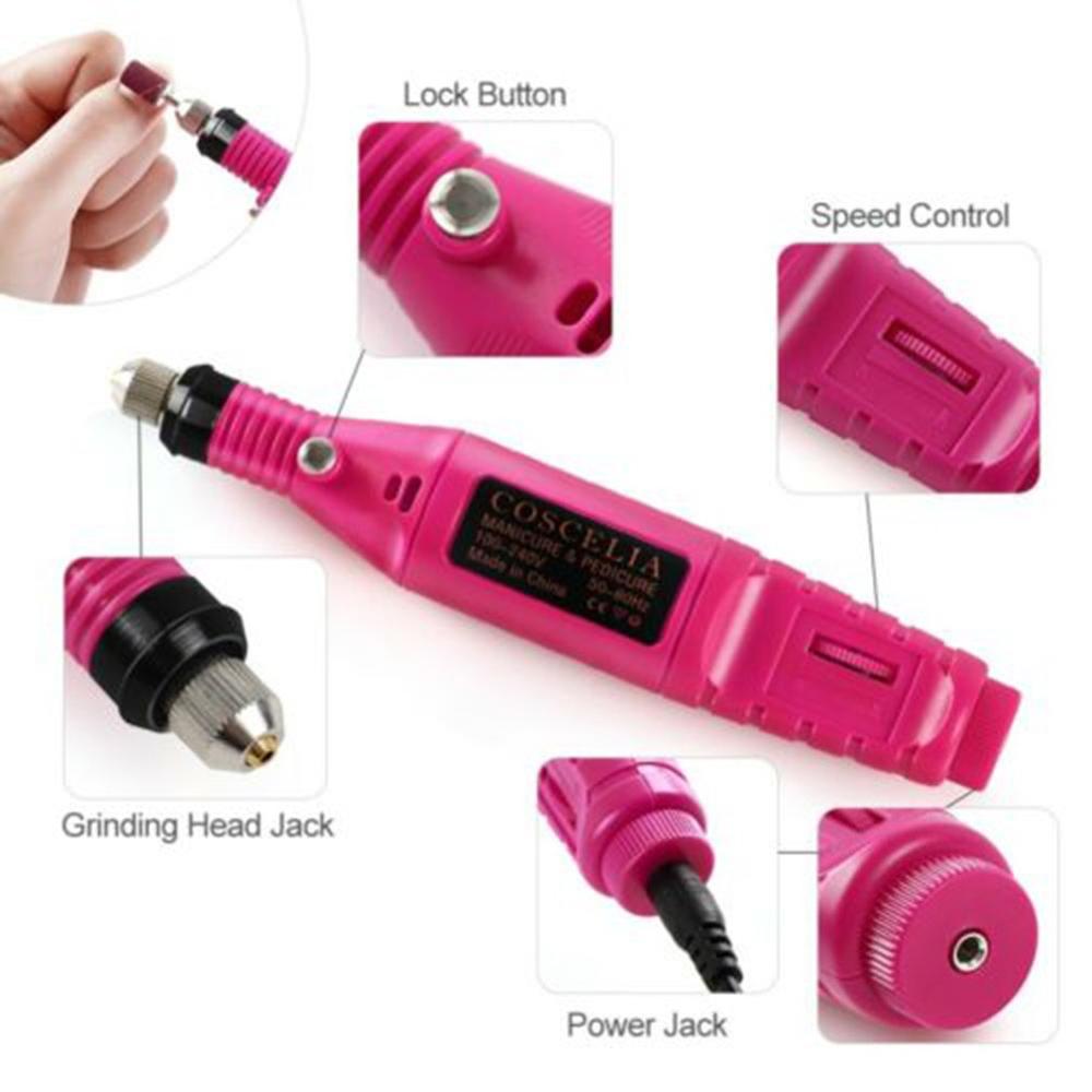 Electric Nail Drill Kit 10 pcs Set – Professional Nail Care