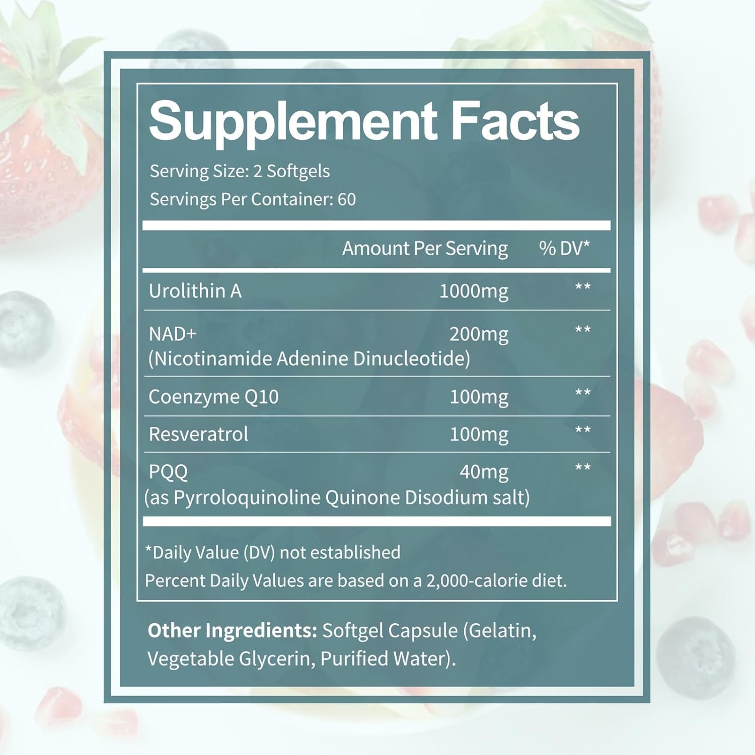Totaria Urolithin A + NAD+ + CoQ10 + Resveratrol + PQQ – 120 Softgels | Cellular Energy, Mitochondrial & Anti-Aging Support