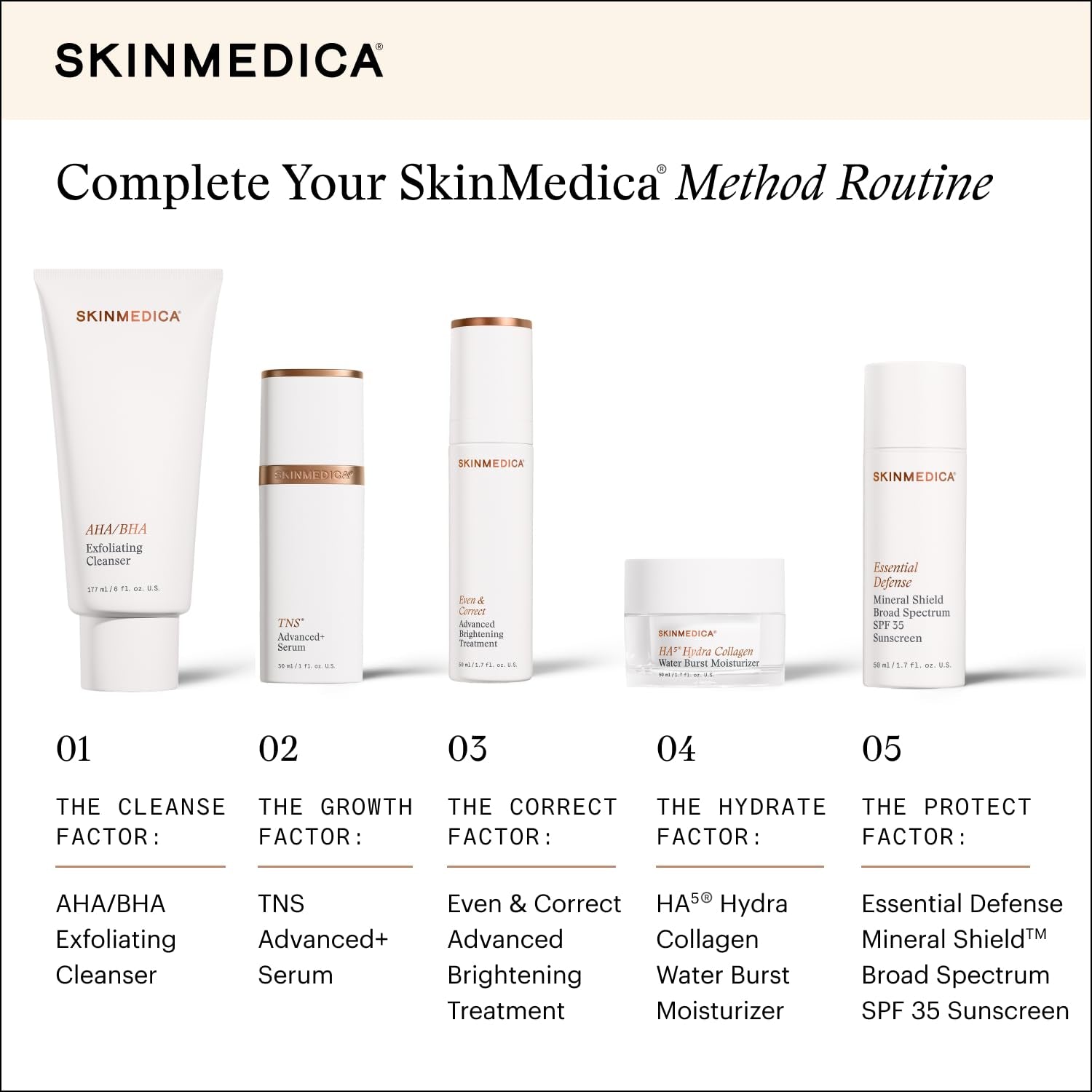 SkinMedica HA⁵ Hydra Collagen Water Burst Moisturizer - 50ml